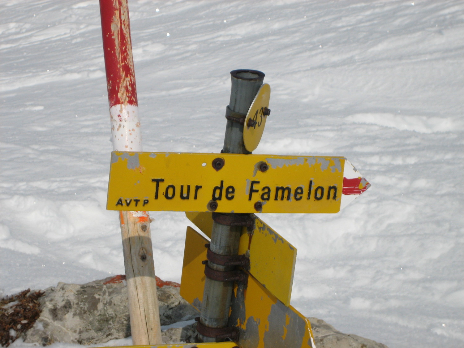 Tour de Famelon, pas moyen de se perdre...