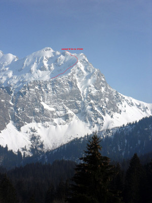 la pte W du Roc d'Enfer depuis la Chèvrerie la pte W du Roc d'Enfer depuis la Chèvrerie