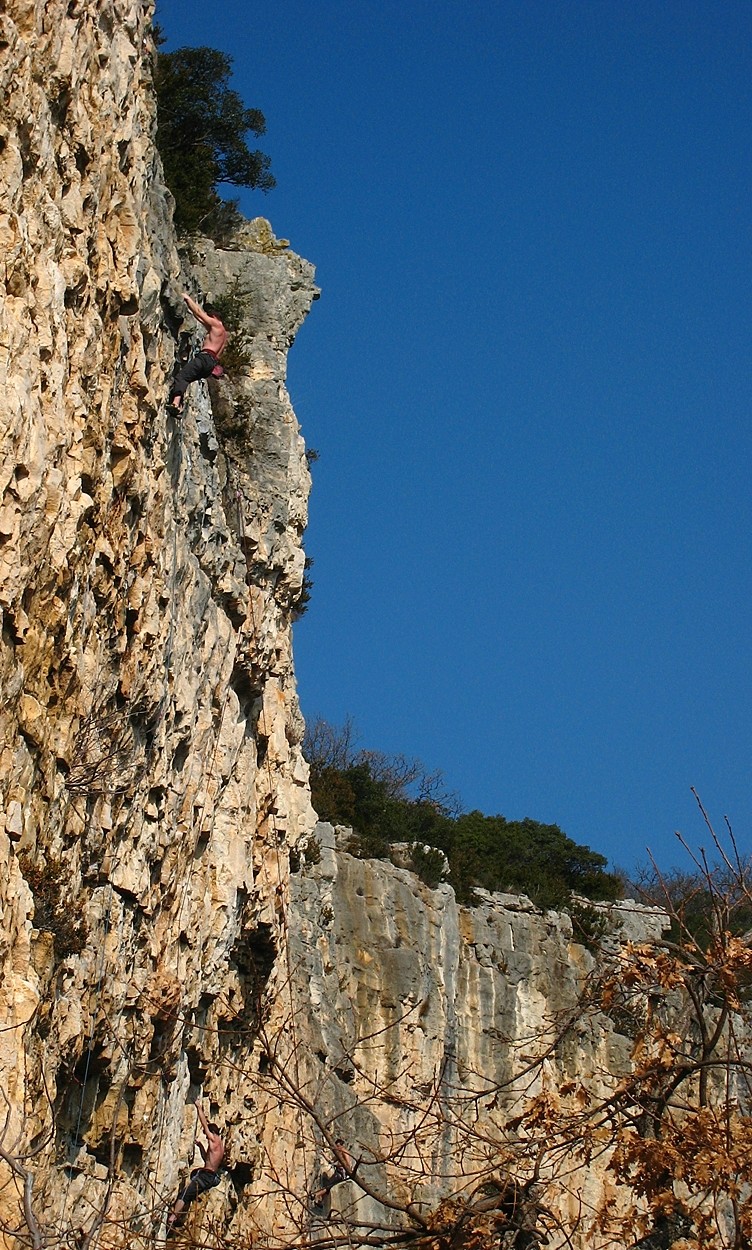 Grimpeurs à Pont-de-Barret