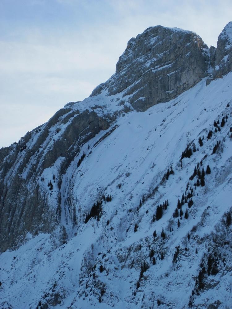 Le cheneau en février