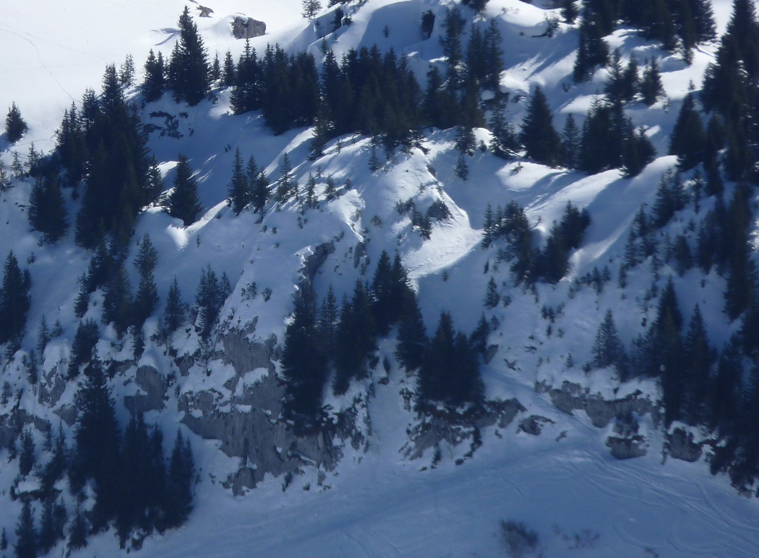 le bas du rasoir