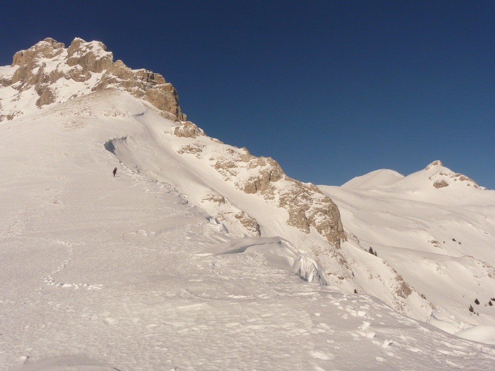 Just before to cross the "Pas du Vallon"