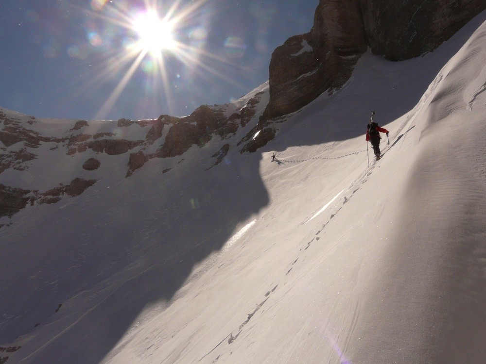 Under the Obiou pass