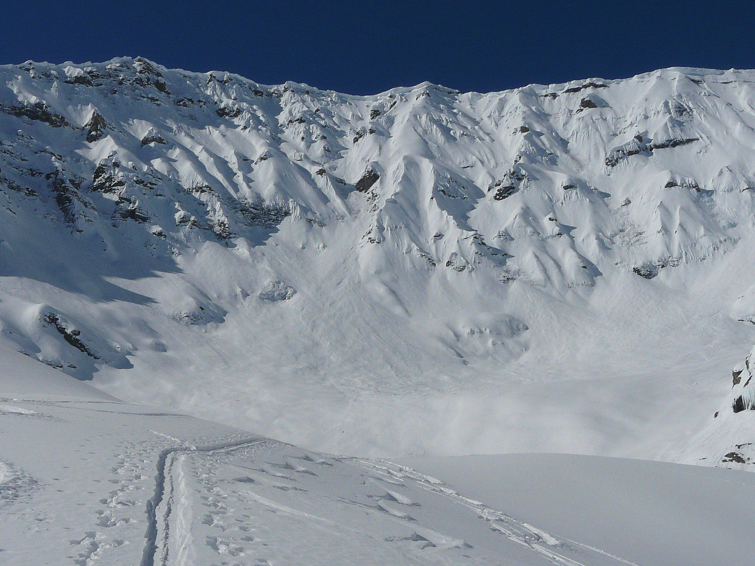 Une face NE du Buet qui nous ferait croire qu'on est en Himalaya