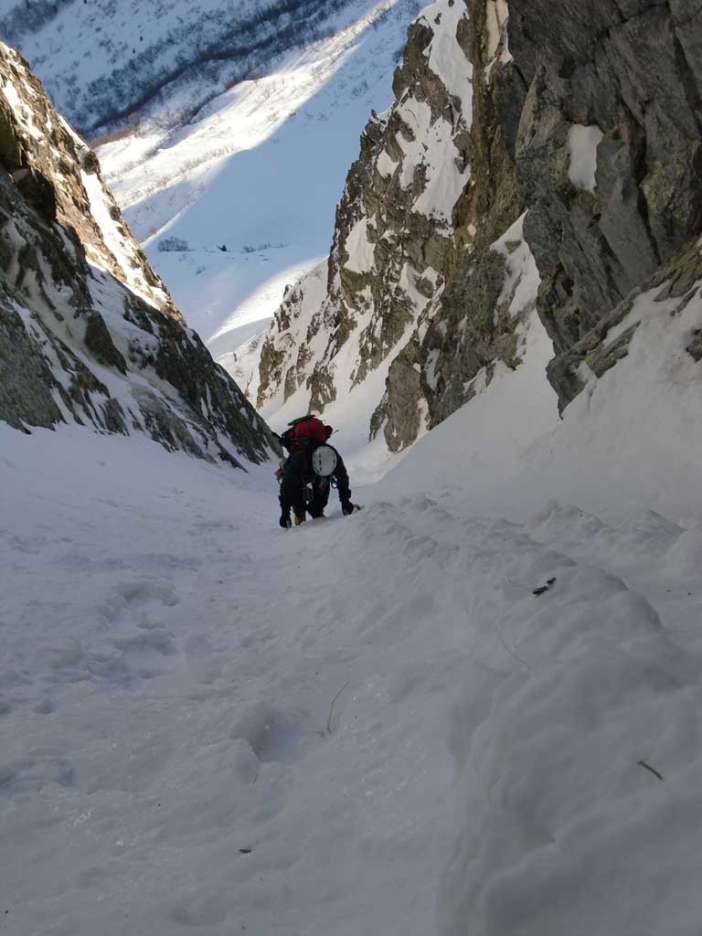 Mouchillon couloir nord-est