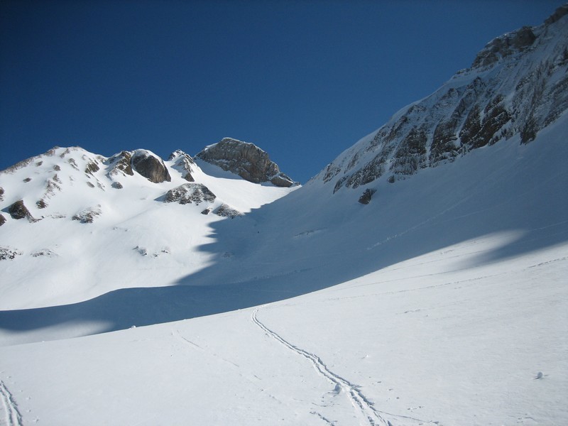 Pointe Blanche et combe du col du Rasoir