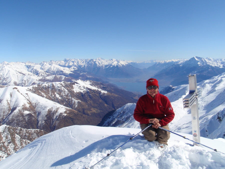 sulla cima del pizzo di gino