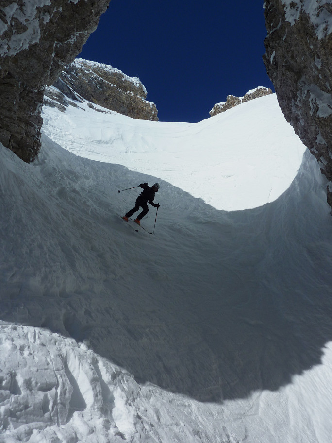 Descente sous les arches inter-ferrantes