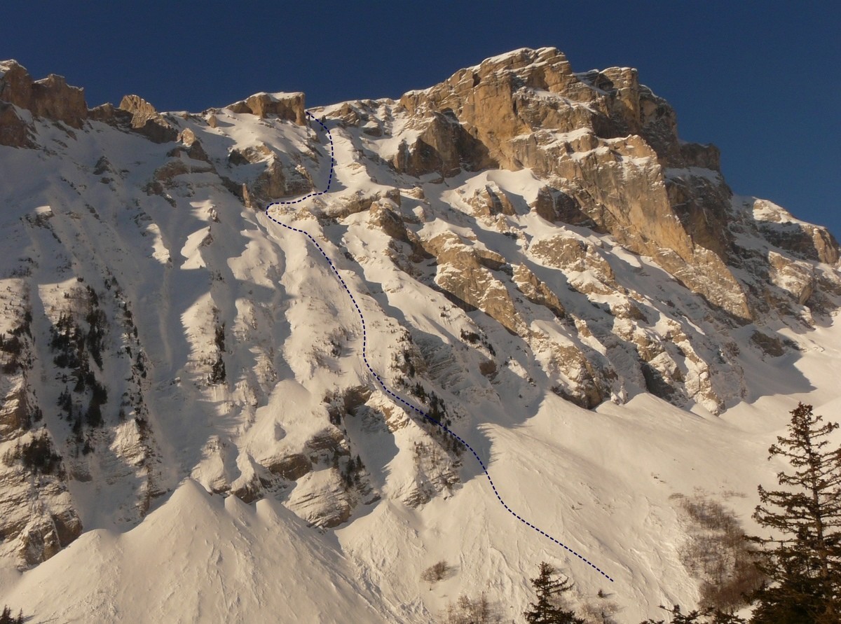 Brèche des Ombres - Versant N - Couloir NE