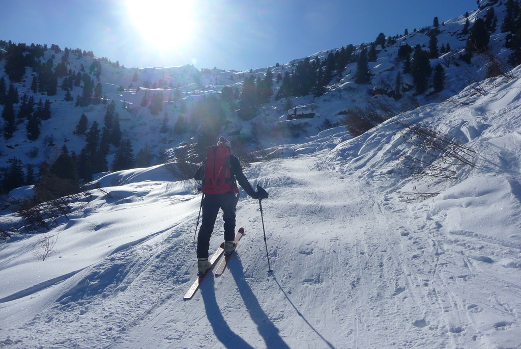 Montée vers la cabanne brunet
