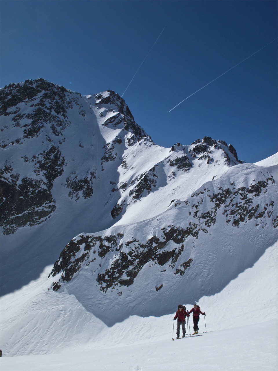 On laisse le col du Gleysin sur notre gauche
