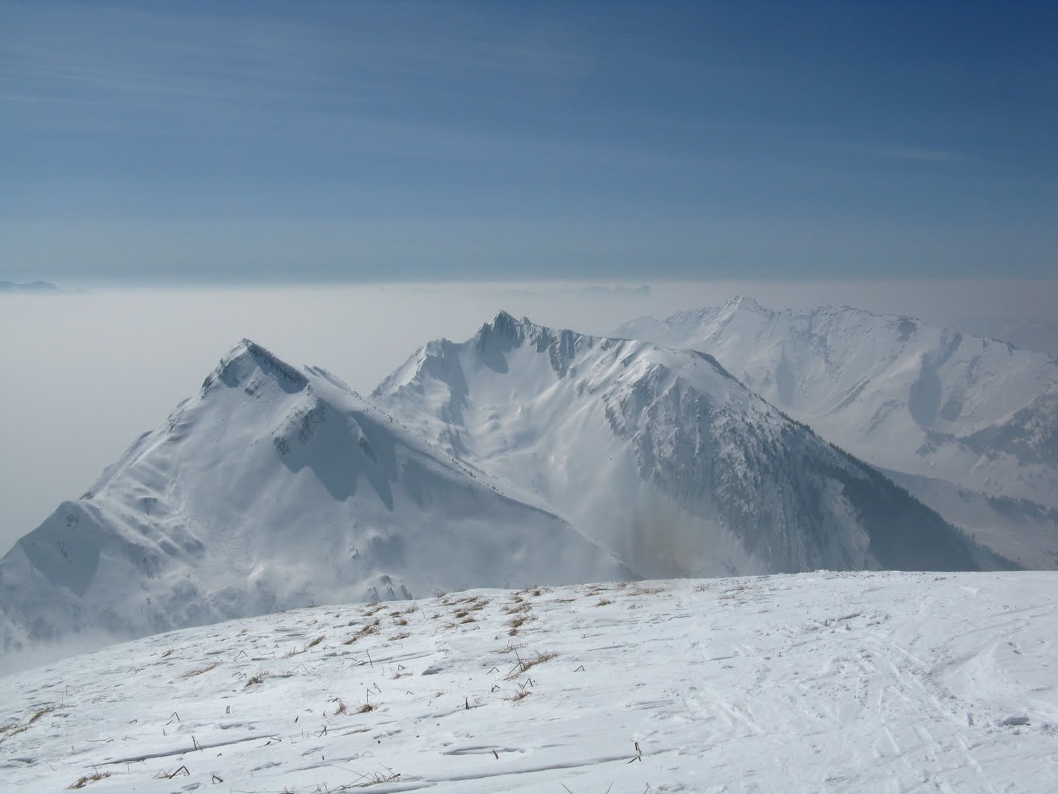 Enfilade Arces-Arlicots-Arcluse depuis Mont d'Armène