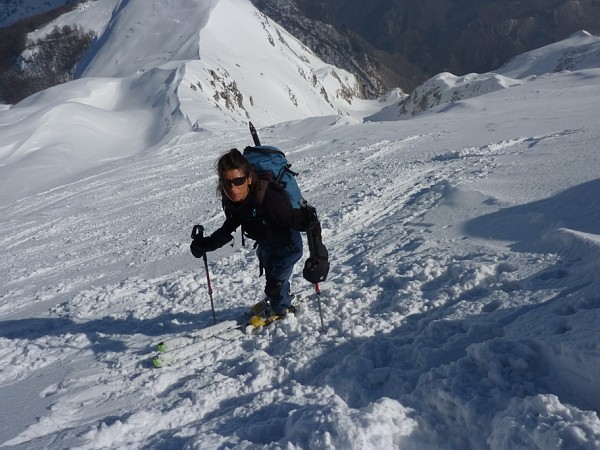 Salendo alla Pania della Croce; Ultimo tratto prima della cresta finale