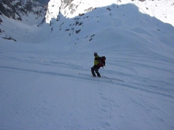 scendendo dalla Pania della Croce; ingresso nella Borra di Canala