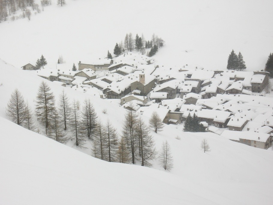 Chiazale sous la neige