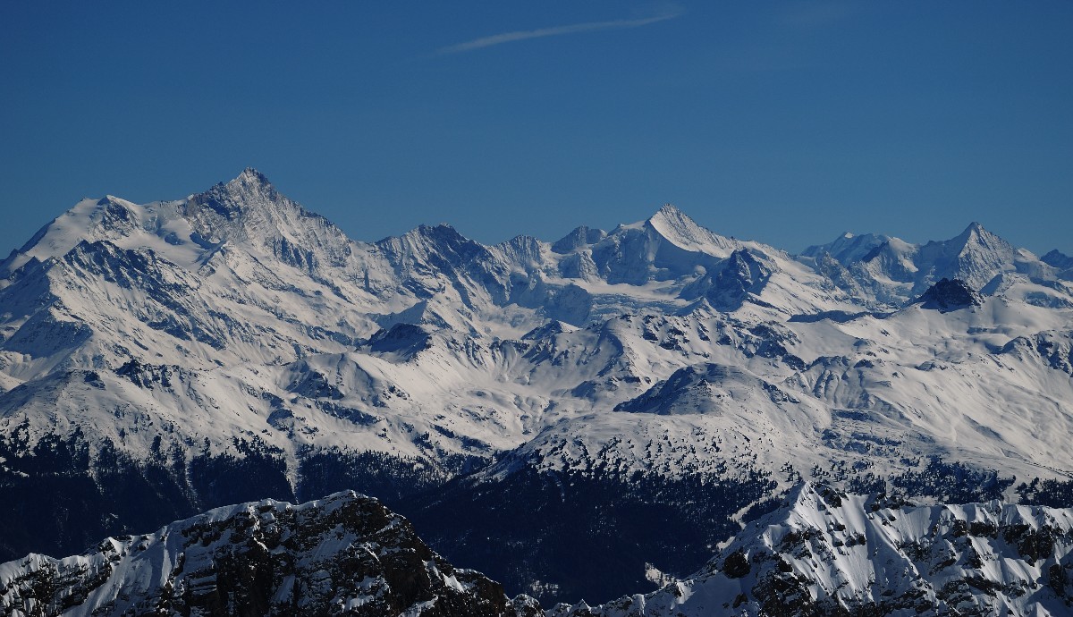 Weisshorn & co vus du Serac