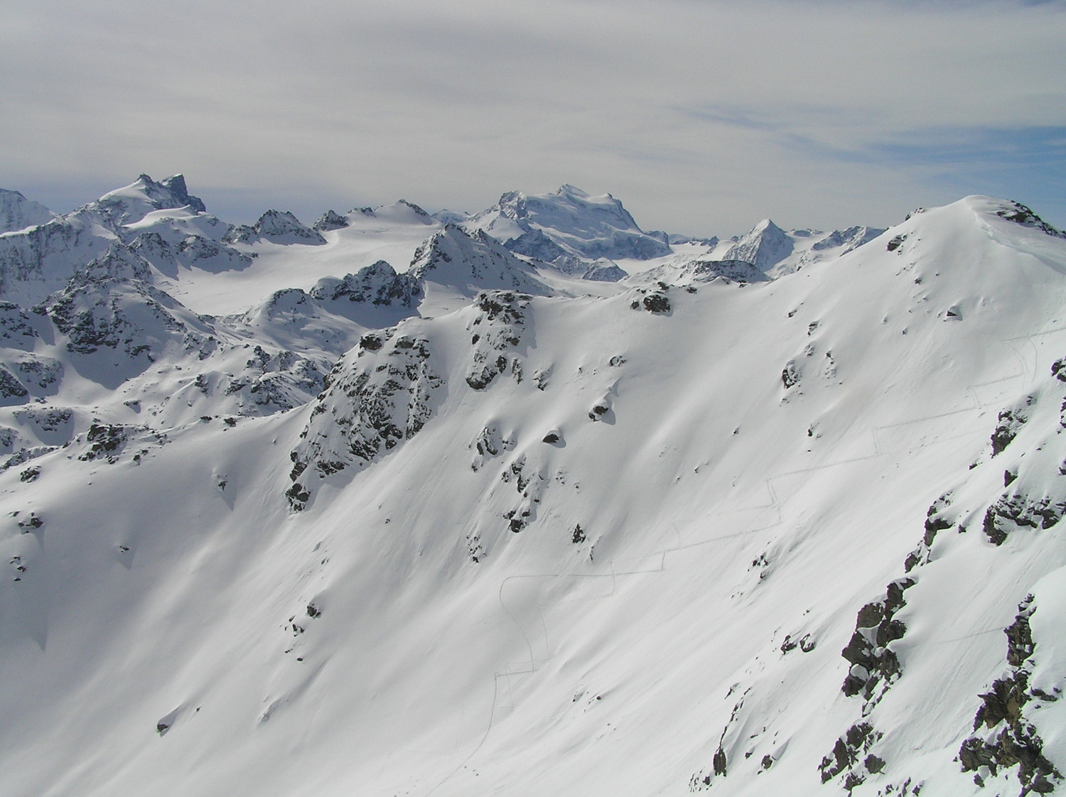 La montée au "col" pt 3148