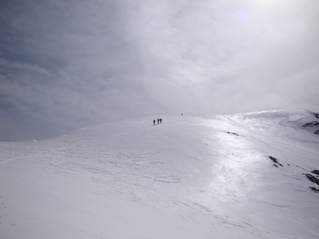 Verso la cima del Pizzo della Brunone