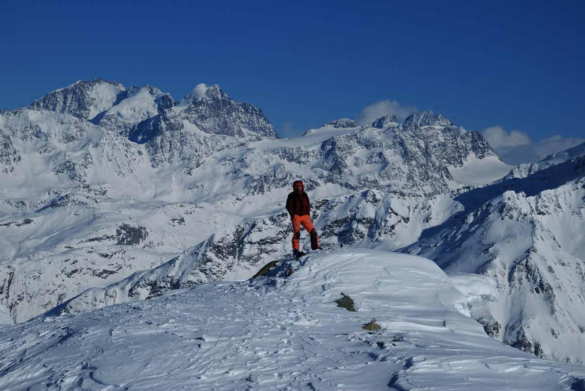 Piz Bernina (4049m) depuis le sommet du Piz dal Sasc