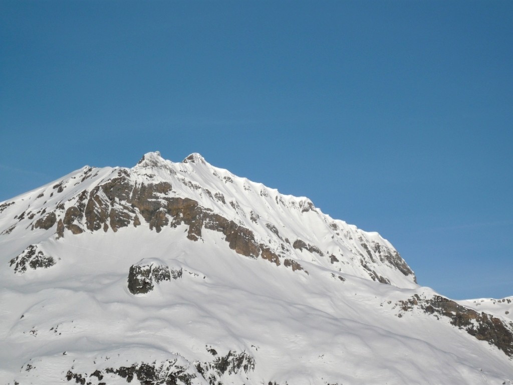 Le sommet vu d'Emosson ce matin