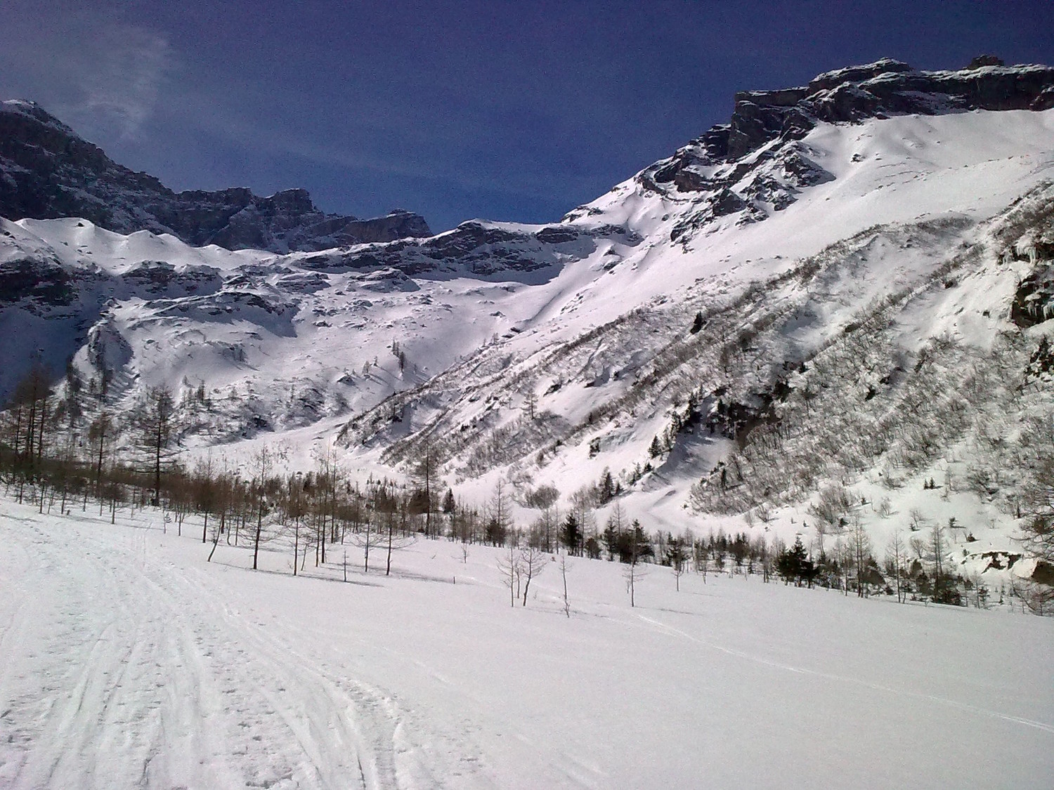 Fond du vallon de Nant avec la grande pente