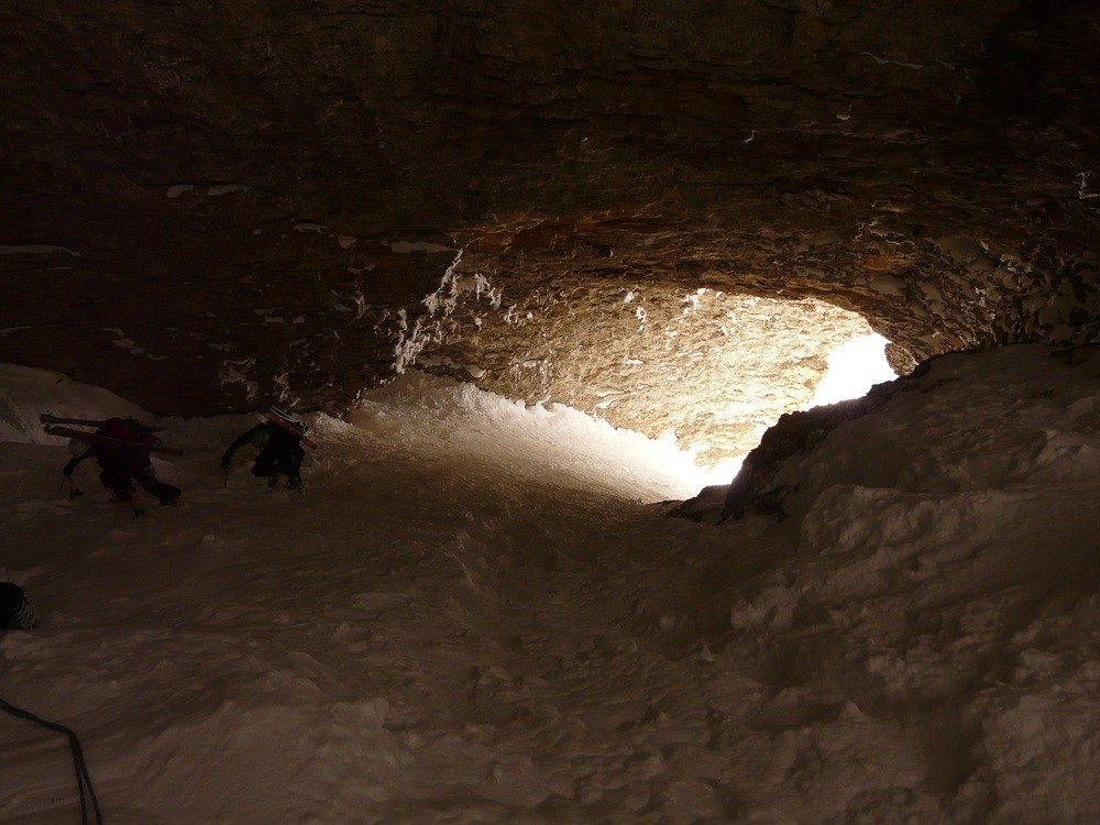 In the tunnel