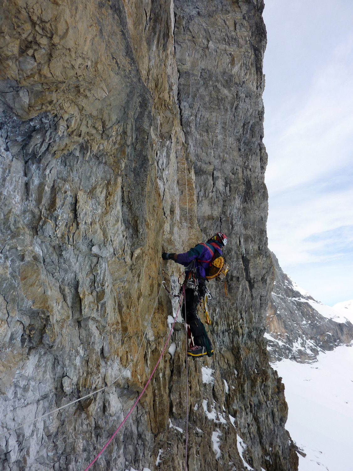Cirque de Gavarnie - Aloïs - L1 dans le dièdre déversant