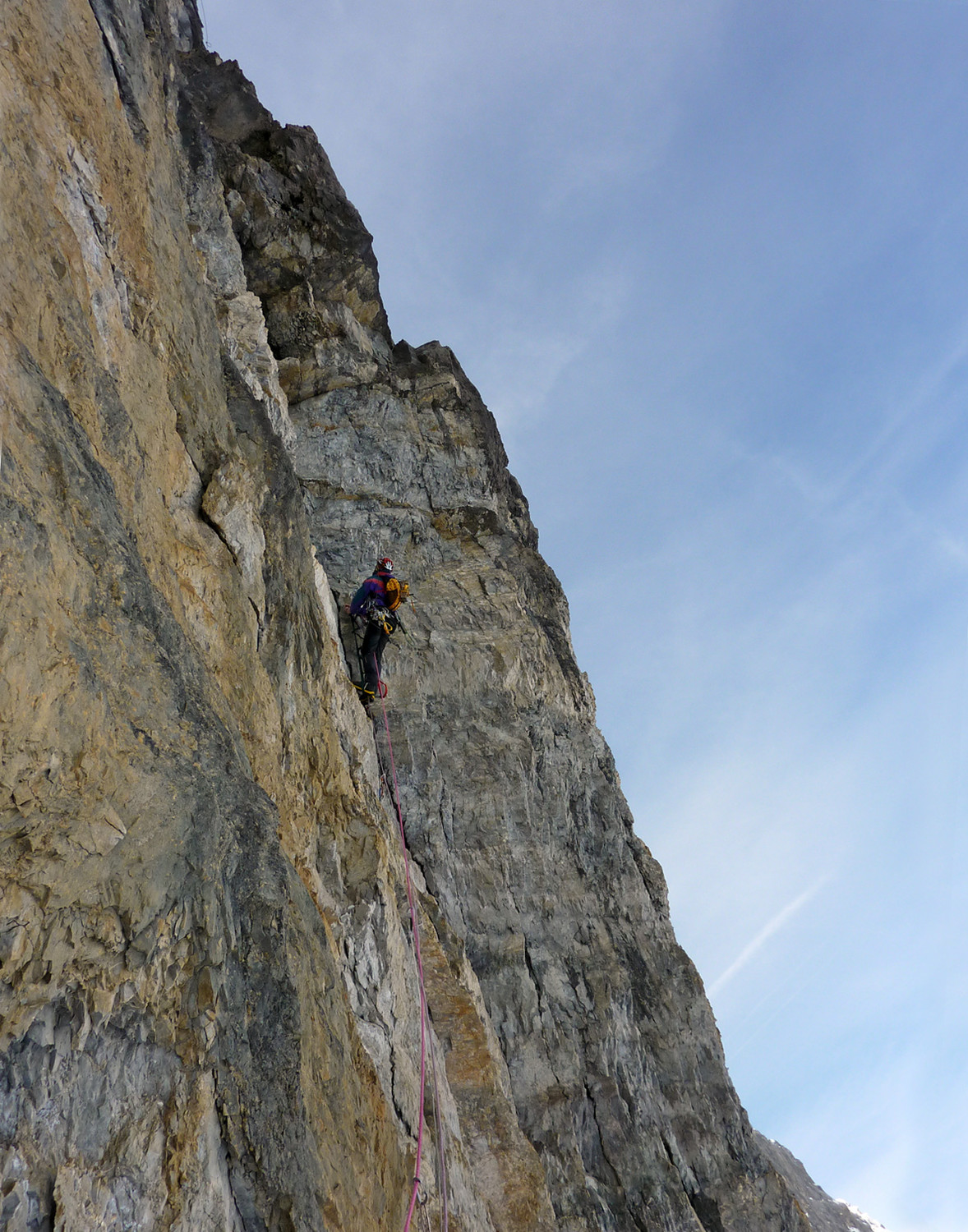 Cirque de Gavarnie - Aloïs - L1 dans le dièdre déversant