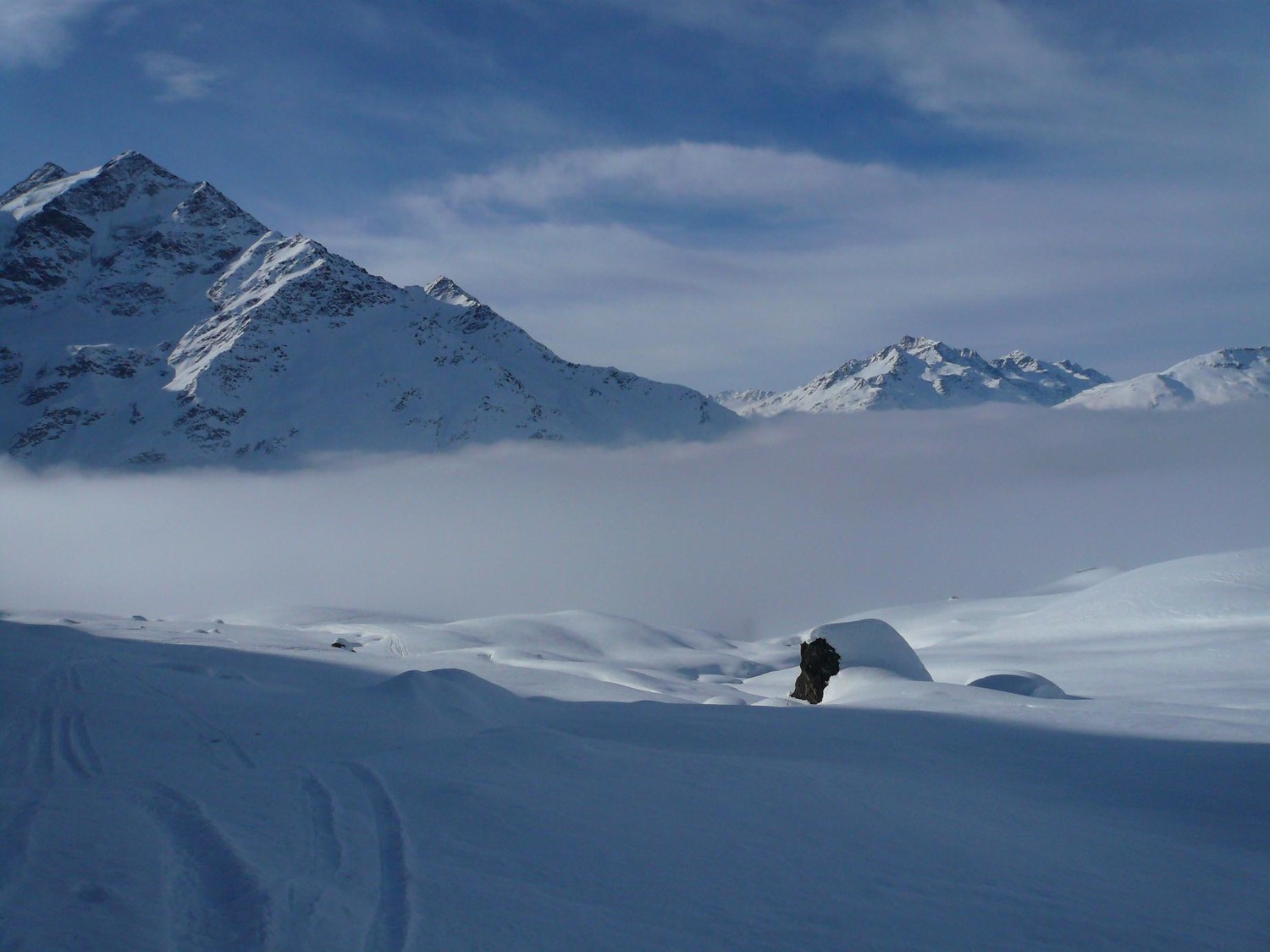 Nord del Tresero,sopra le nuvole (vista dal V.Manzina)