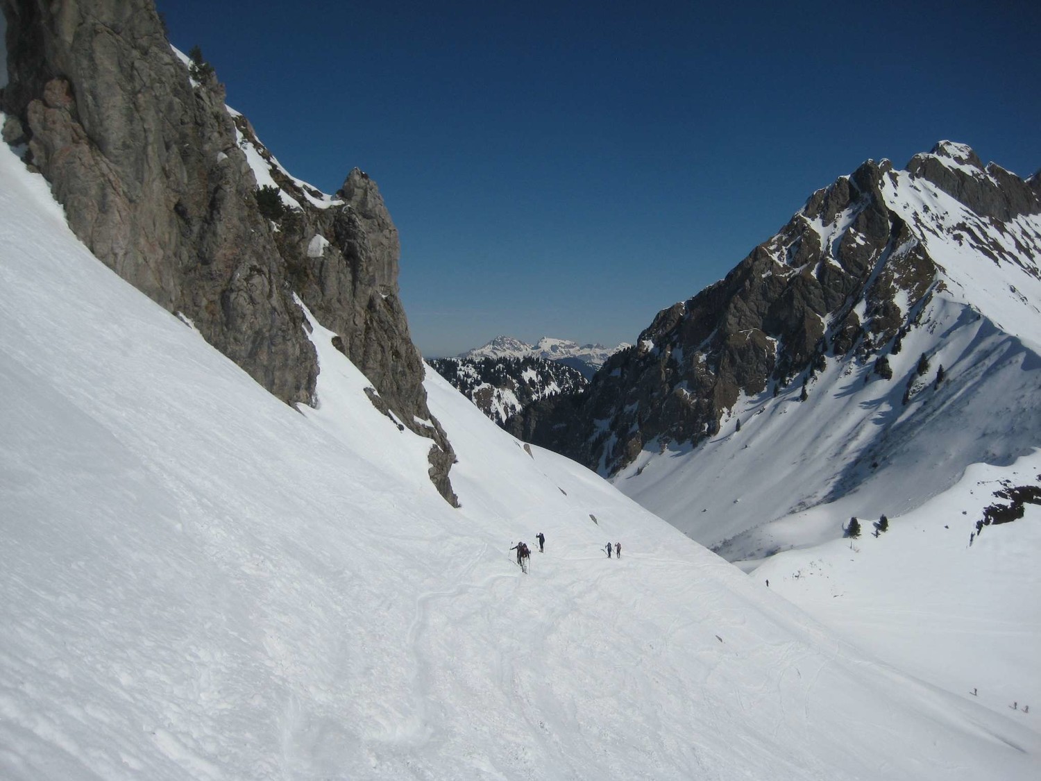 Vue du Col de Foron depuis le Col de Chalune
