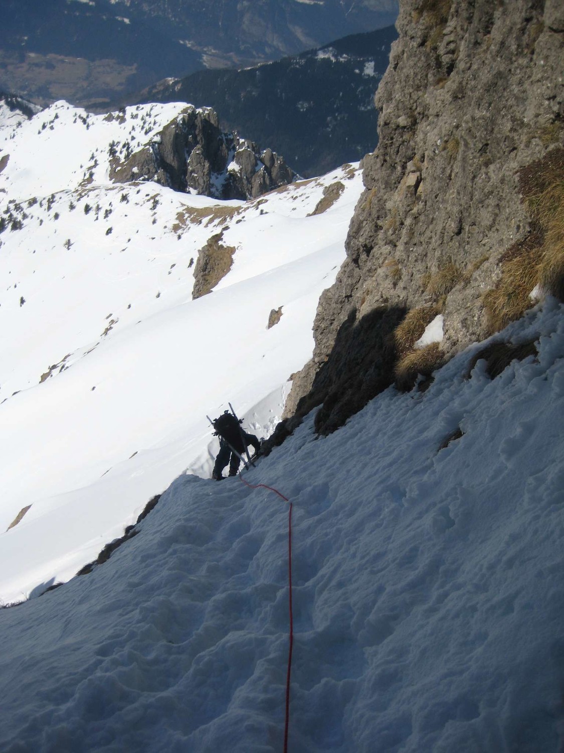 Petit couloir sous le sommet