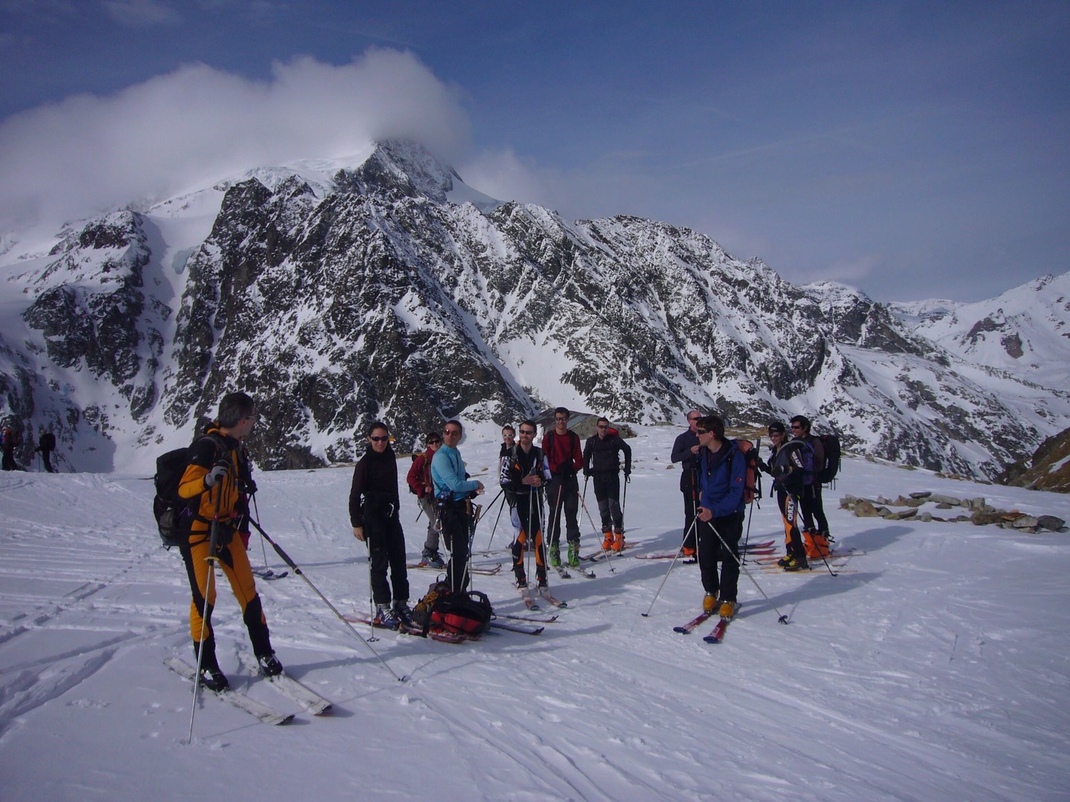 pause sur fond de pigne d'arolla