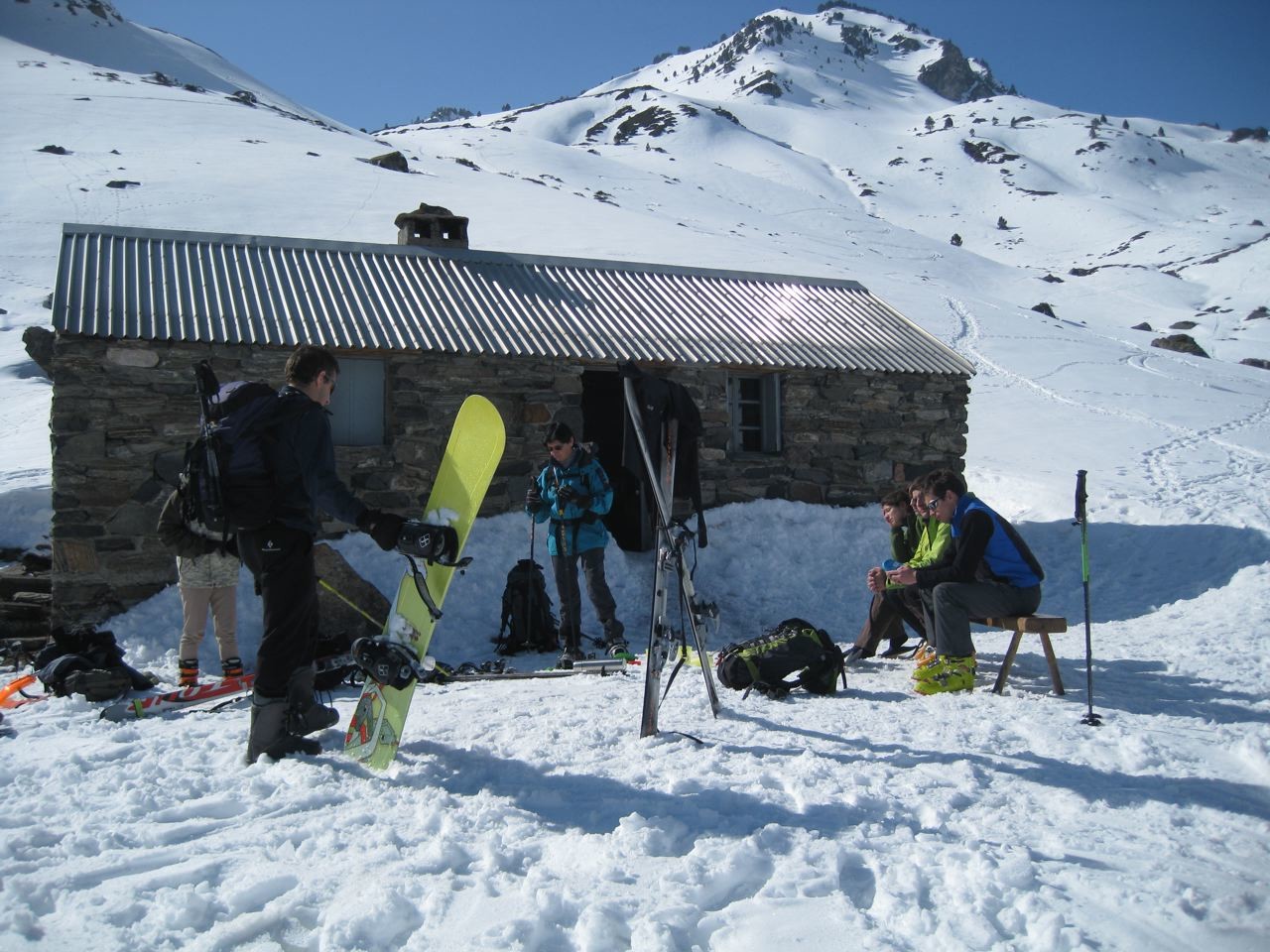 De retour a la cabane d'Auloueilh