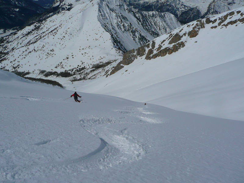 Belle poudre rive gauche du vallon