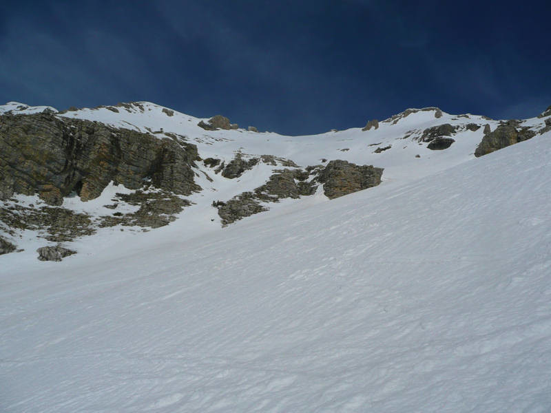 Combe d'Aurouze: belle pente de 700 m rive gauche de la combe