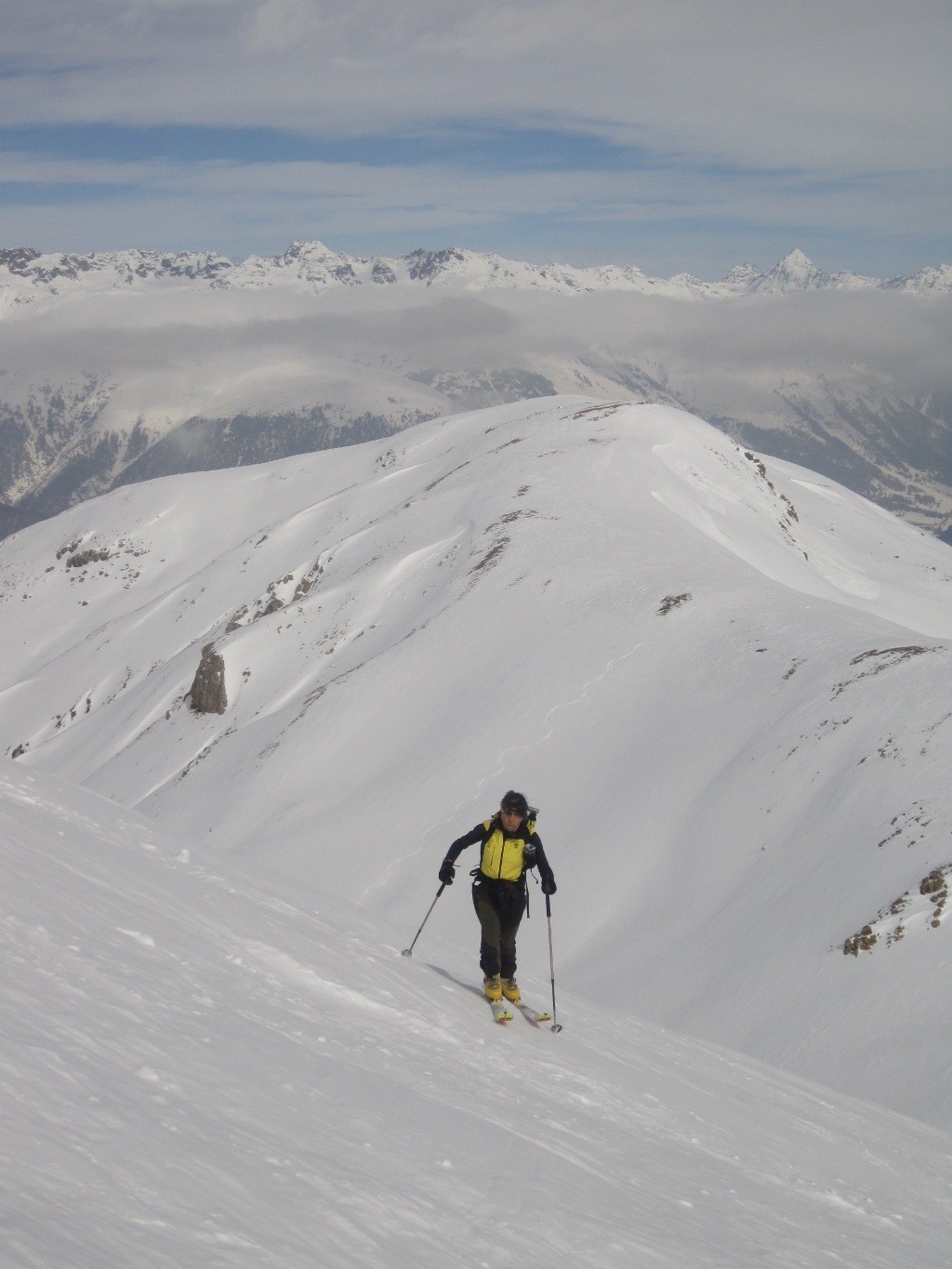 Quasi in cima al Piz Uter