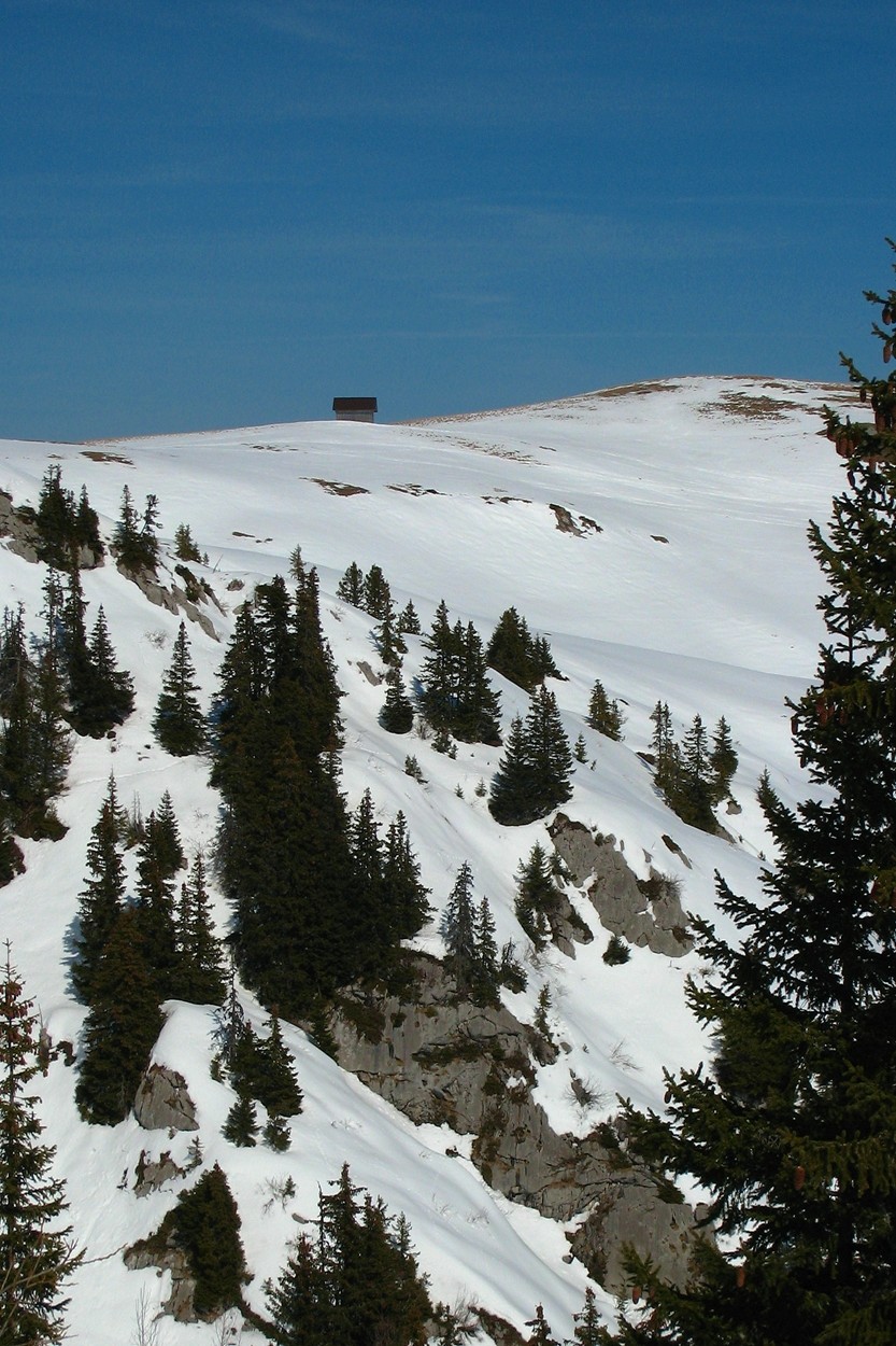 Cabane sur la crête de Chaux