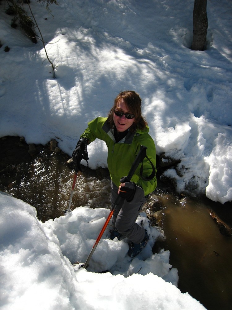 Agnès prend l'eau