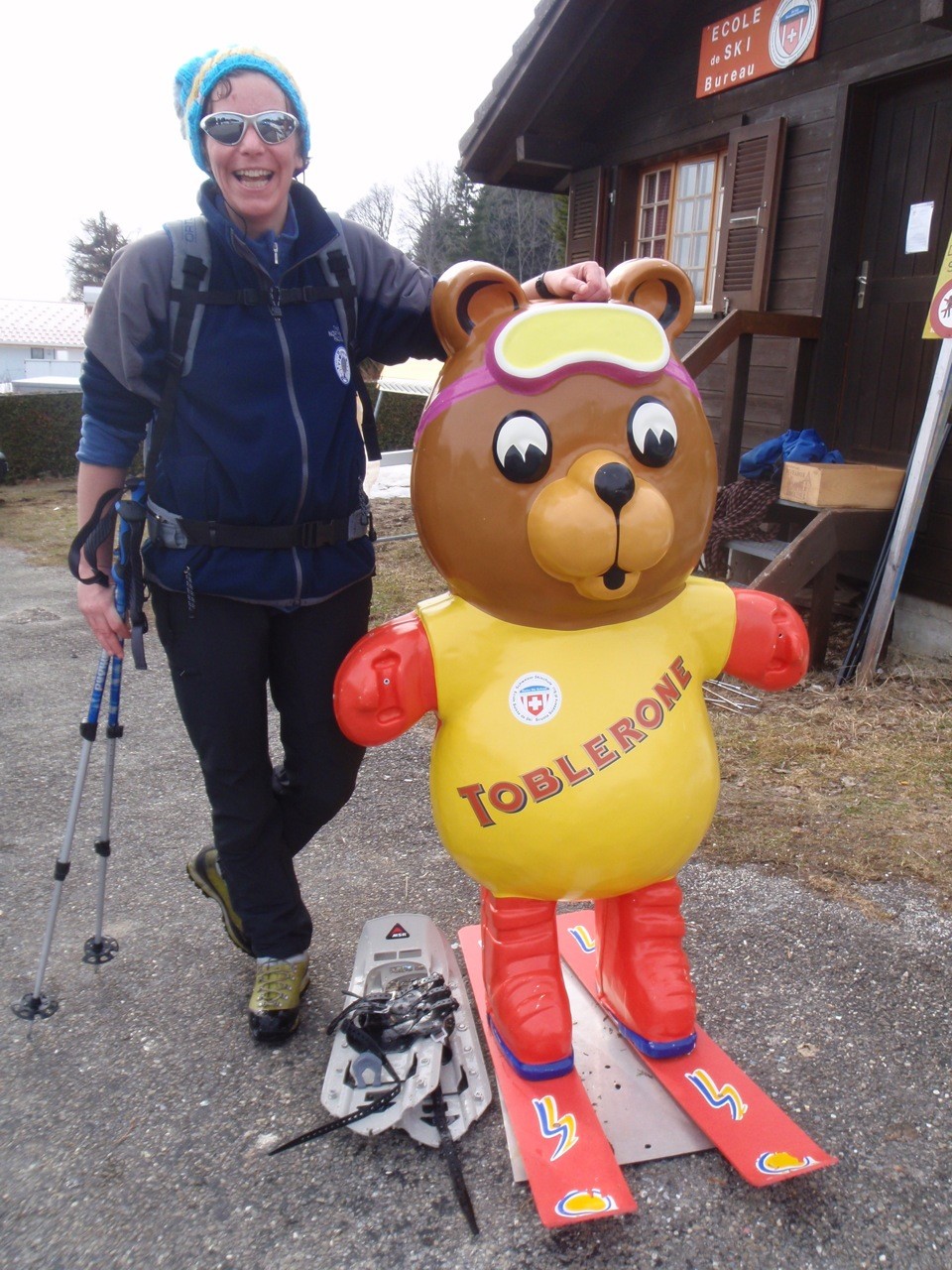Avec Toby de l'Ecole de ski