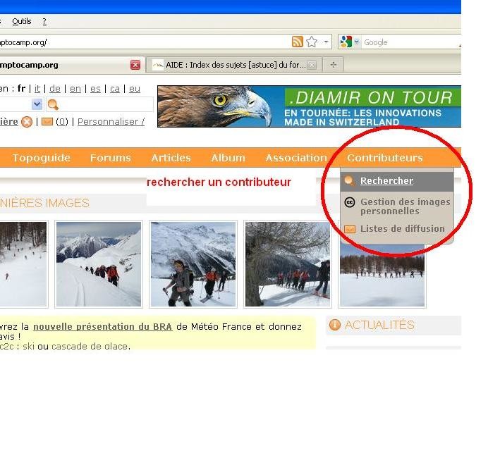 Rechercher un utilisateur