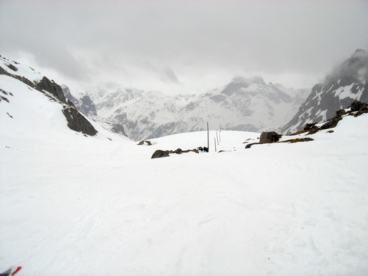 Les poteaux de la montée