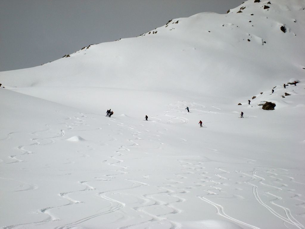 Une belle descente, de jolies traces...