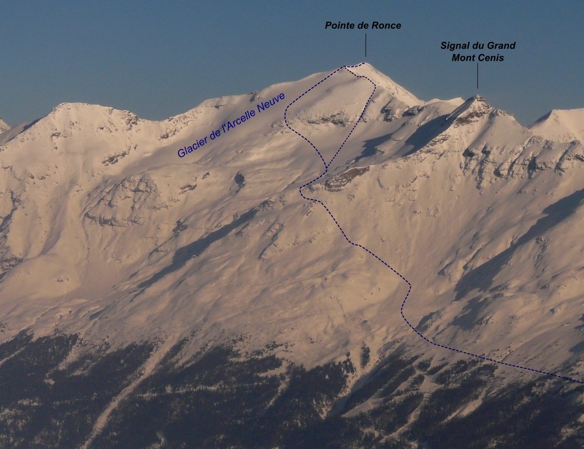 Pointe de Ronce, depuis le Col du Mont Cenis