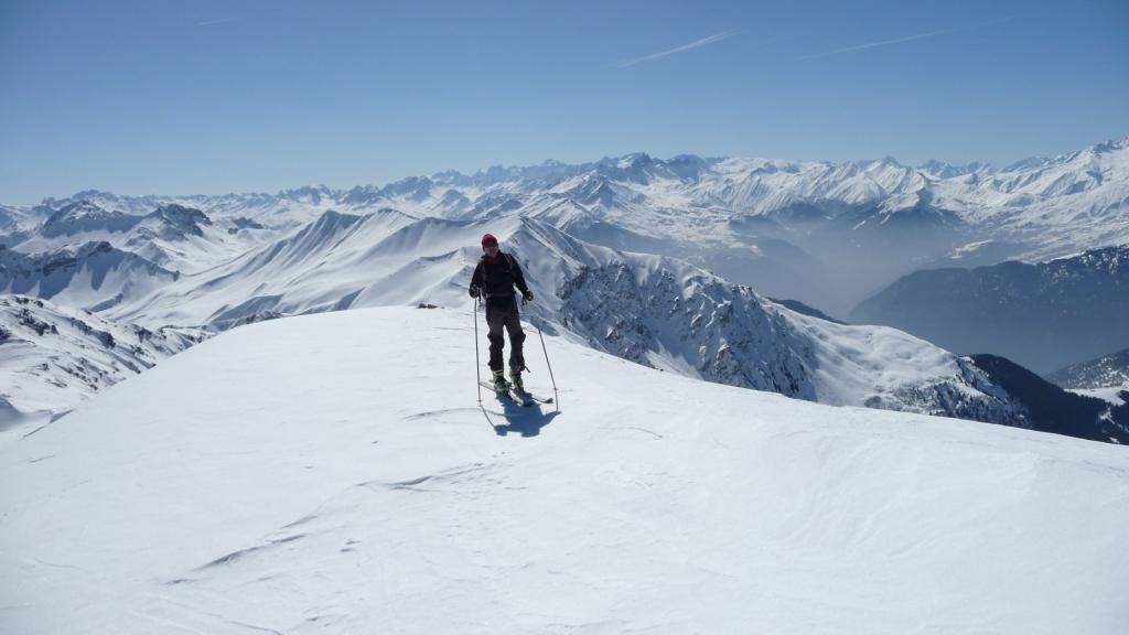 Mont Du Fût Mars 2010;Joky arrive au soommet , Photo de Thierry Forestier