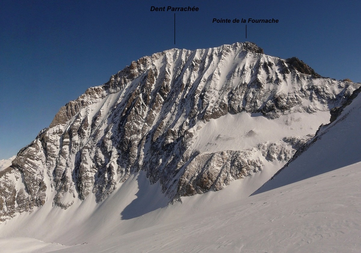 Dent Parrachée - Face NW