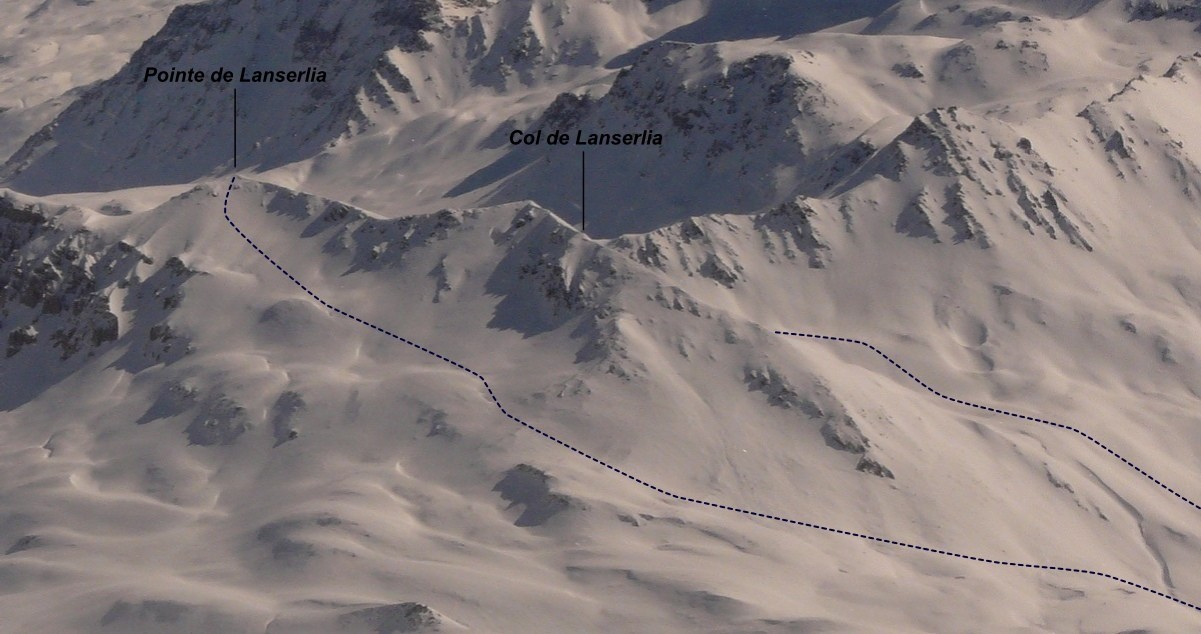 Pointe de Lanserlia - Versant W