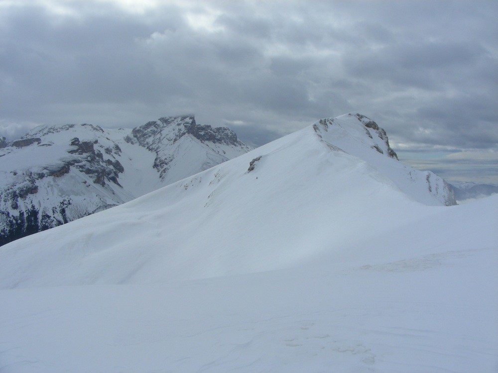 La croupe NW du Chauvet (Dévoluy)