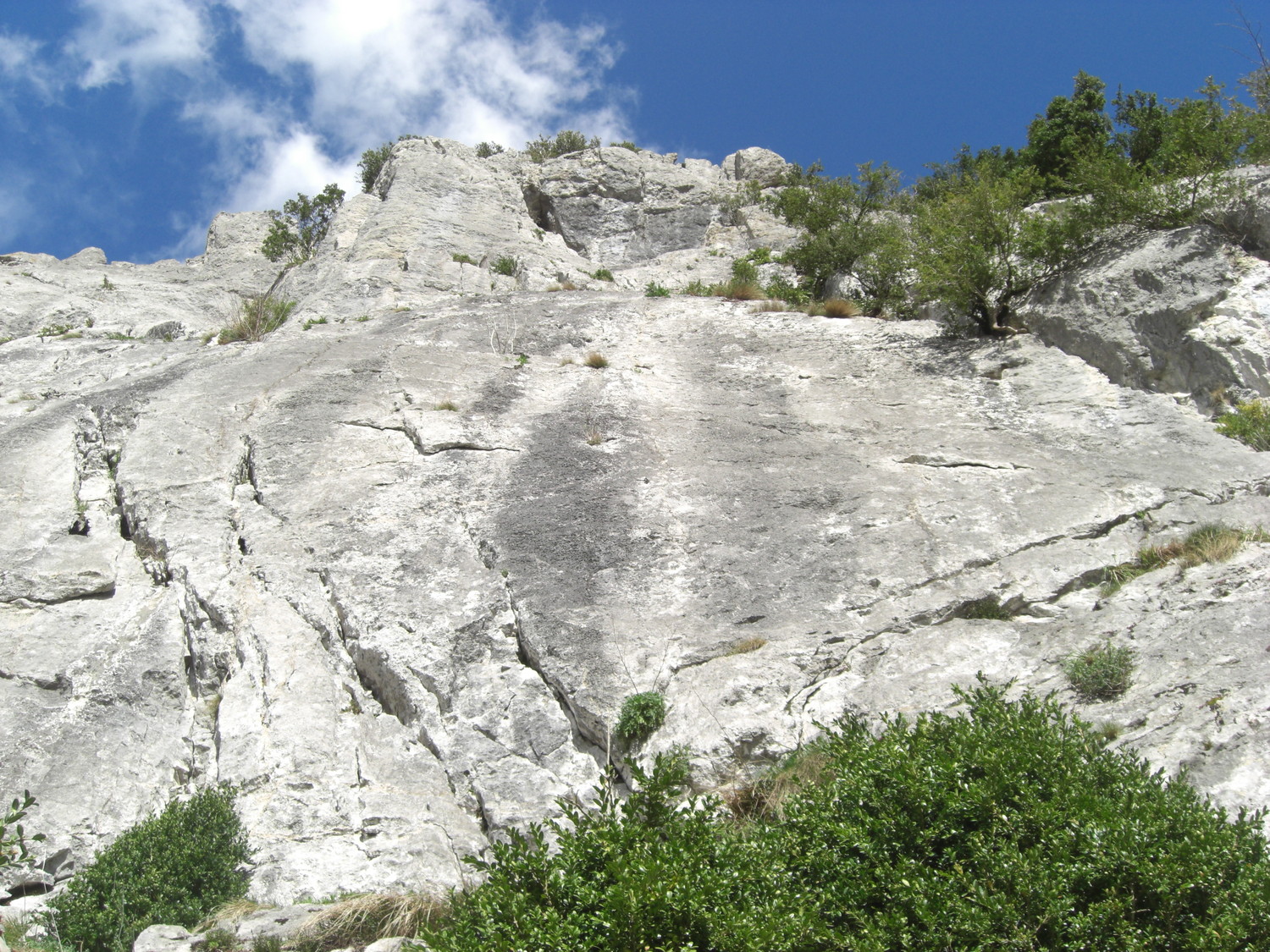photo de la voie au premier relais