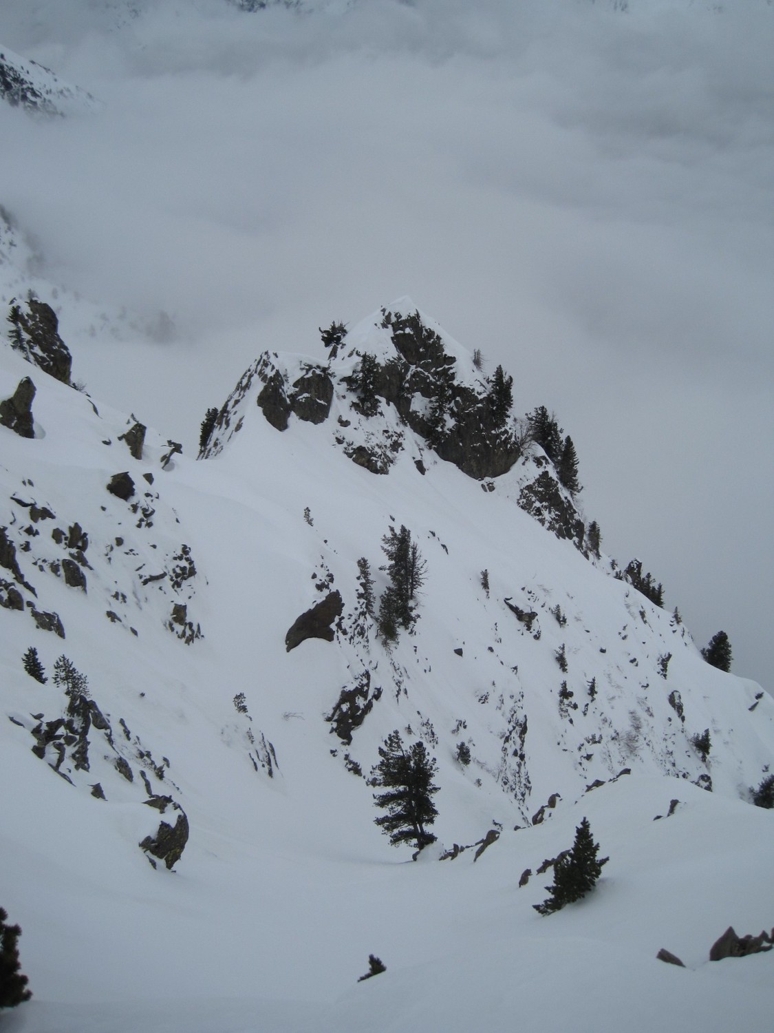 Départ du couloir de descente