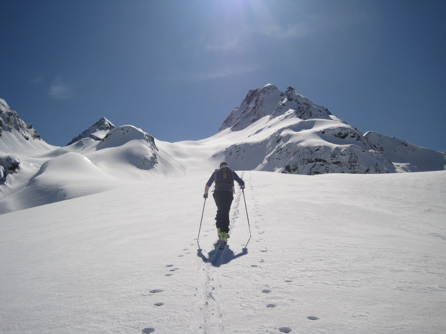 Sul dossone inizia la neve farinosa